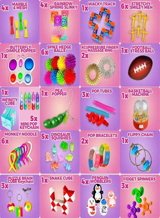 TwCare 120 Pcs Fidget Toys Pack, Pop Sensory Party Favors Set Gifts for Kids Adults Boy Girl Stocking Stuffers Autistic Bulk Goodie Bag Filler Treasure Box Classroom Prizes School - Image 5